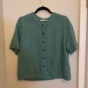 Abercrombie & Fitch Teal Knit Cardigan